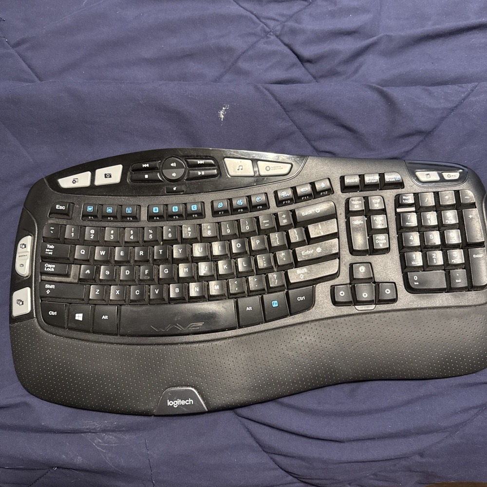 Logitech K350 Ergonomic Keyboard No dongle tested
